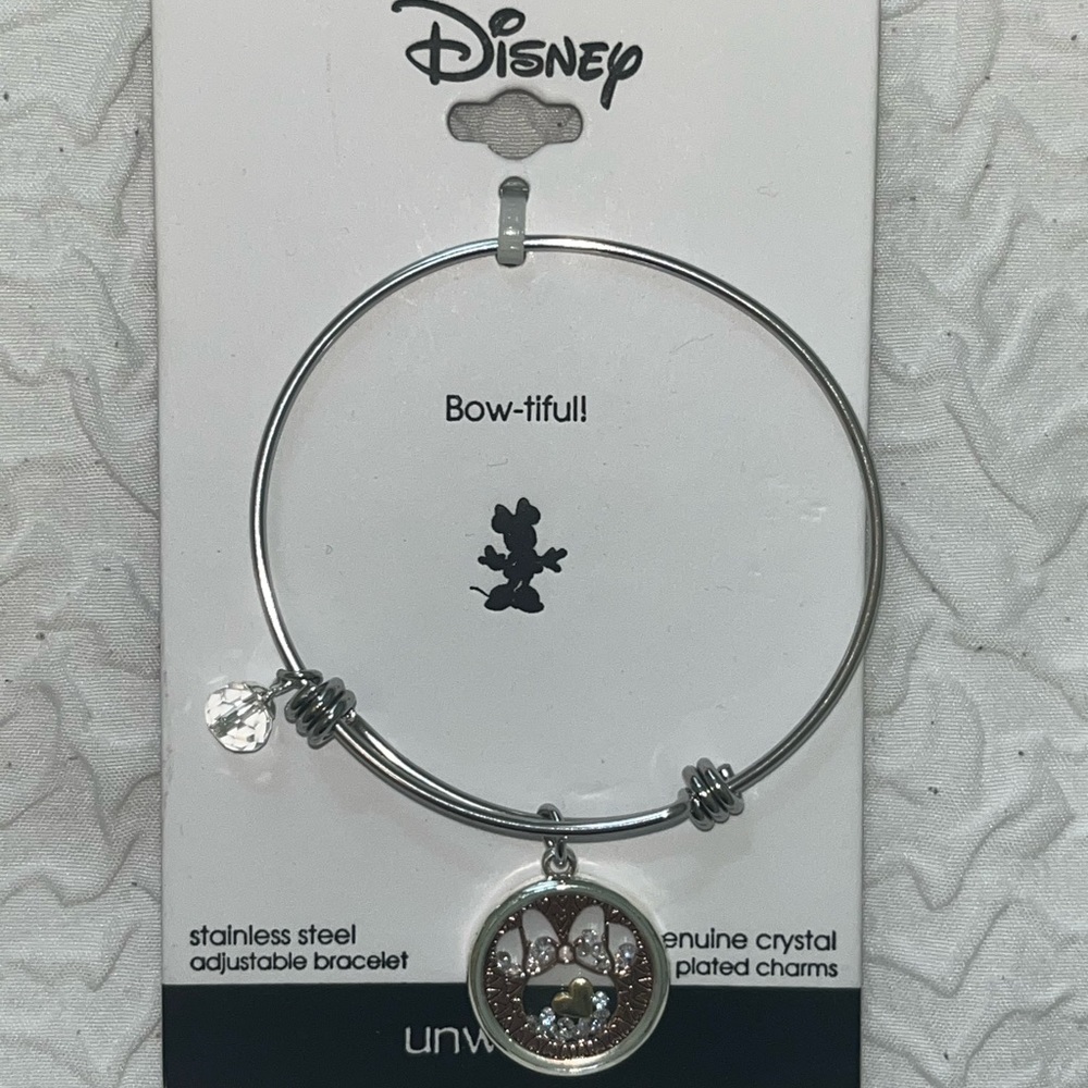 alex and ani silver disney bracelet (bow-tiful)